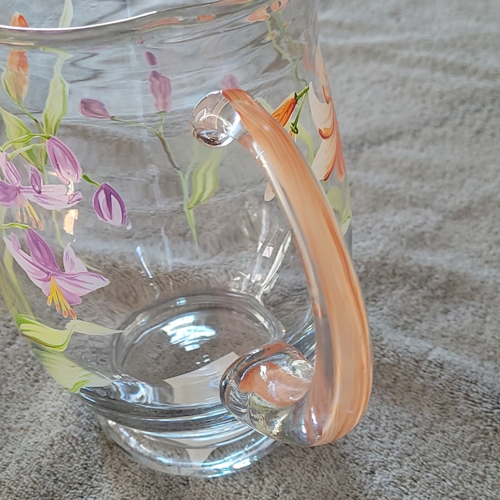 Beautiful Hand Painted Pitcher!!! - Picture 6 of 11